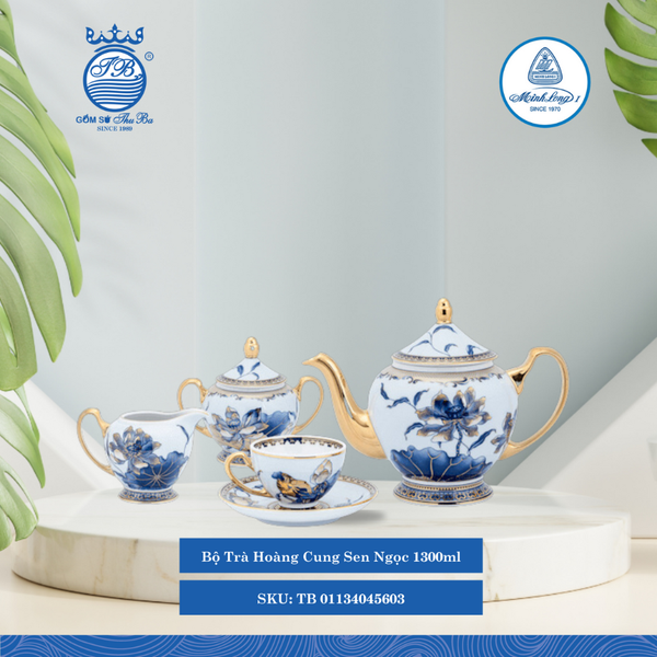 Bộ Trà Hoàng Cung Sen Ngọc (Nhiều Size) ML I Sứ