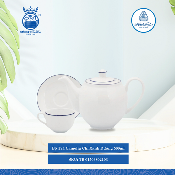 Bộ trà Camellia Chỉ Xanh Dương (Nhiều Size) ML I Sứ