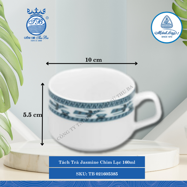 Tách Trà Jasmine Chim Lạc (Nhiều Size) ML I Sứ