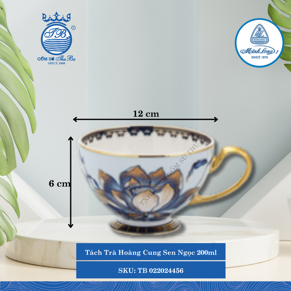 Tách Trà Hoàng Cung Sen Ngọc (Nhiều Size) ML I Sứ