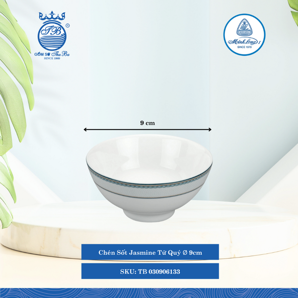 Chén Sốt Jasmine Tứ Quý Ø: 9cm Cao: 4cm ML I Sứ Sauce Bowl TB 030906133