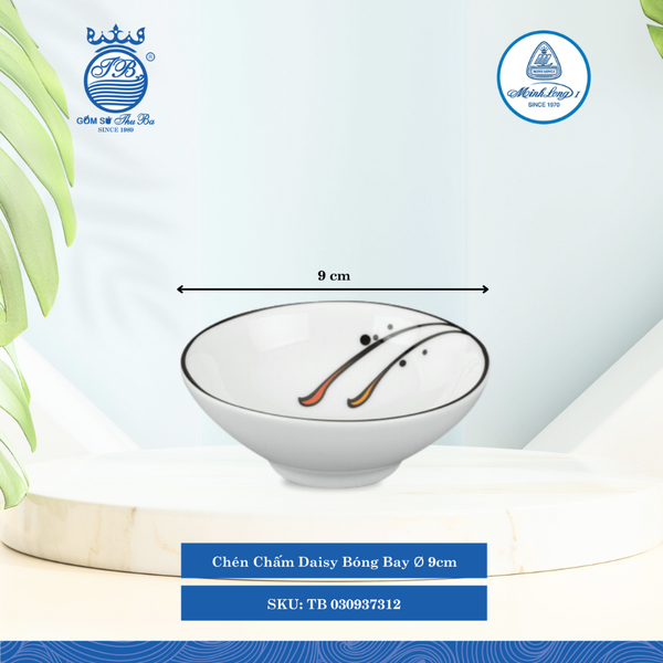 Chén Chấm Daisy Bóng Bay Ø: 9cm Cao: 3cm ML I Sứ Sauce Dish TB 030937312