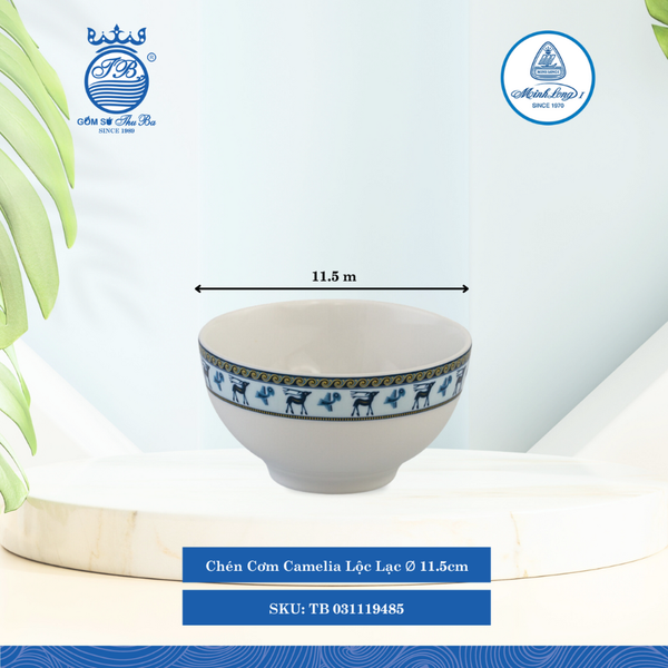 Chén Cơm Camellia Lộc Lạc Ø: 11.5cm ML I Sứ Rice Bowl TB 031119485