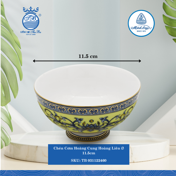 Chén Cơm Hoàng Cung Hoàng Liên Ø: 11.5cm ML I Sứ Rice Bowl TB 031122460