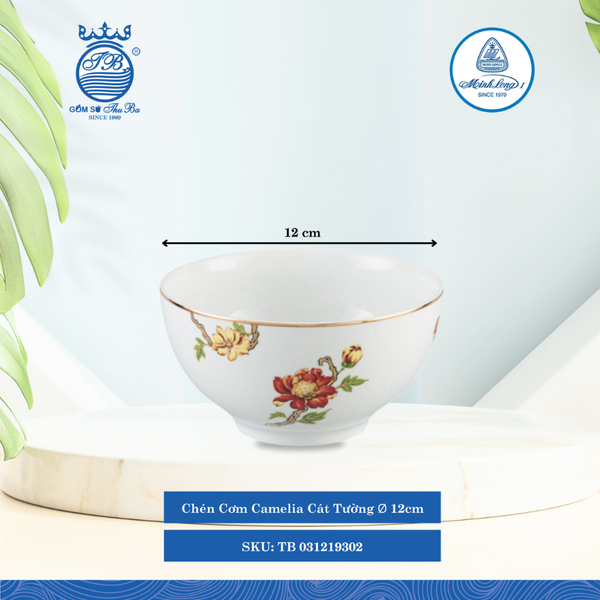 Chén Cơm Camelia Cát Tường (Nhiều Size) ML I Sứ