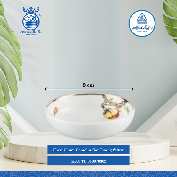 Chén Chấm Camellia Cát Tường Ø: 9cm ML I Sứ Sauce Dish TB 040976302