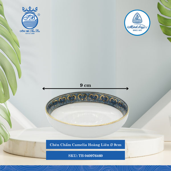 Chén Chấm Camellia Hoàng Liên Ø: 9cm ML I Sứ Sauce Dish TB 040976460