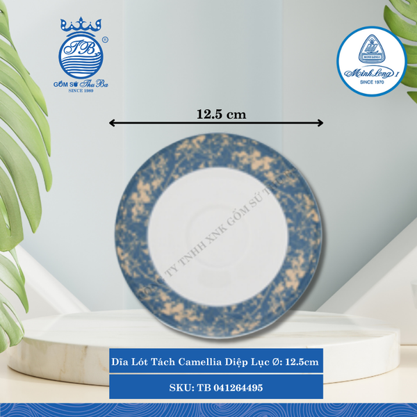 Dĩa Lót Tách Camellia Diệp Lục Ø: 12.5cm ML I Sứ Saucer TB 041264495