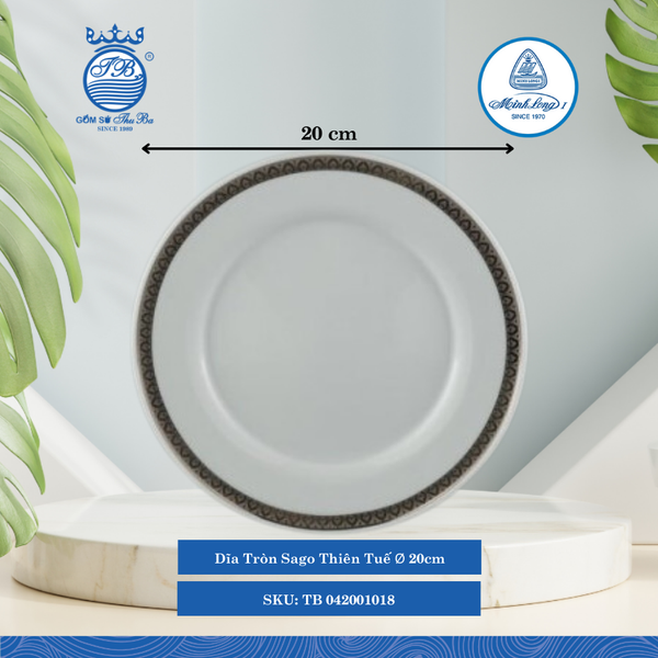 Dĩa Tròn Sago Thiên Tuế (Nhiều Size) ML I Sứ