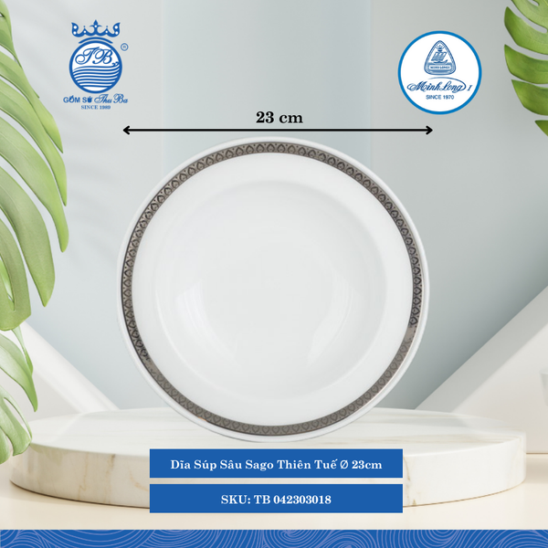 Dĩa Súp Sago Thiên Tuế (Nhiều Size) ML I Sứ