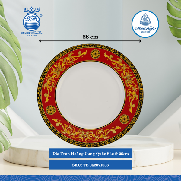 Dĩa Tròn Hoàng Cung Quốc Sắc (Nhiều Size) ML I Sứ