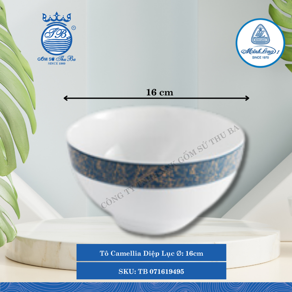 Tô Camelia Diệp Lục (Nhiều Size) ML I Sứ