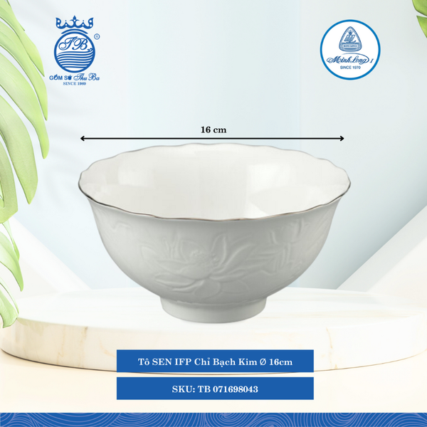 Tô Sen Chỉ Bạch Kim (Nhiều Size) ML I Sứ