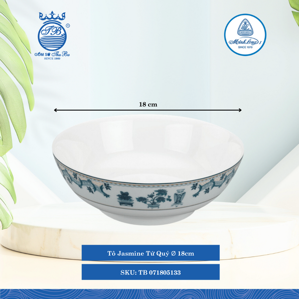 Tô Jasmine Tứ Qúy (Nhiều Size) ML I Sứ
