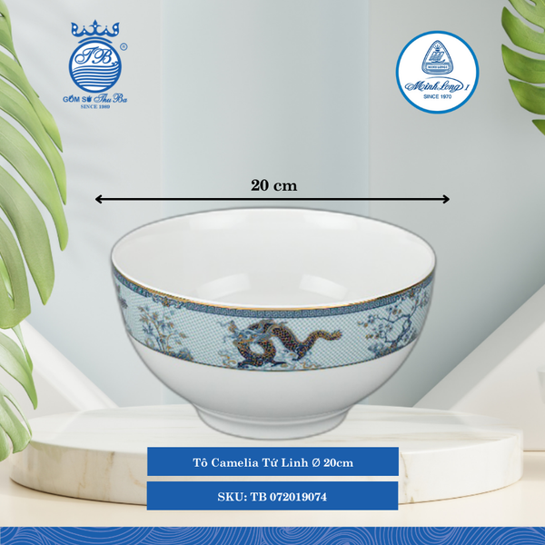 Tô Camelia Tứ Linh (Nhiều Size) ML I Sứ