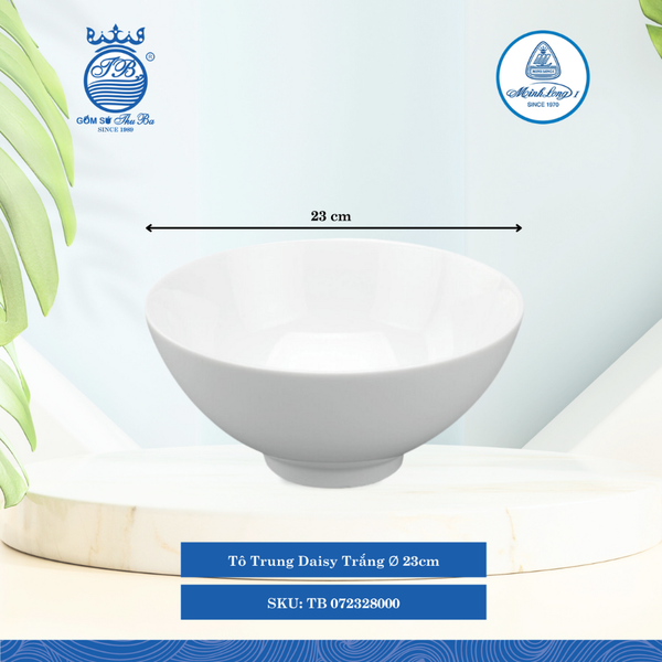 Tô Trung Daisy Trắng (Nhiều Size) ML I Sứ