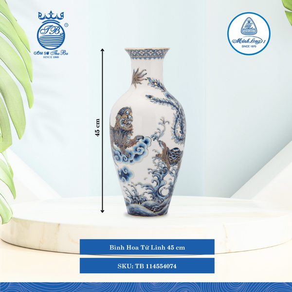 Bình Hoa Tứ Linh (Nhiều Size) ML I Sứ