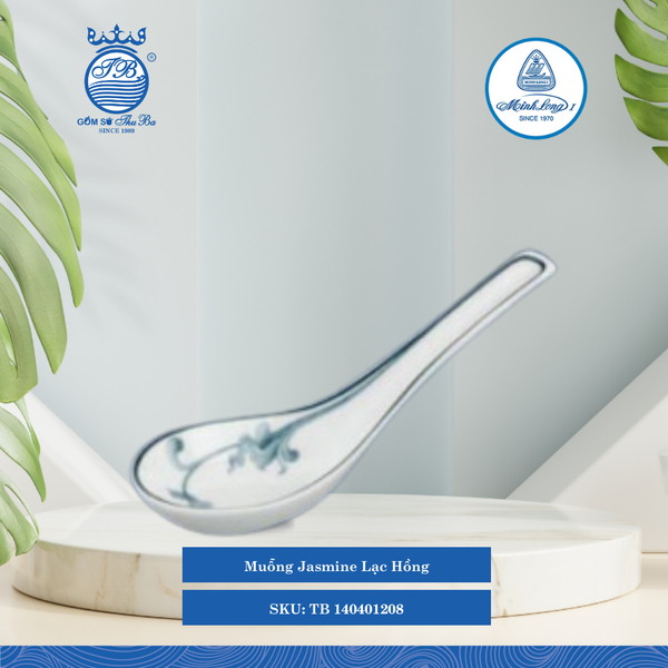 Muỗng Jasmine Lạc Hồng ML I Sứ Spoon TB 140401208