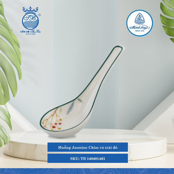 Muỗng Jasmine Quả Đầu Mùa ML I Sứ Spoon TB 140401481