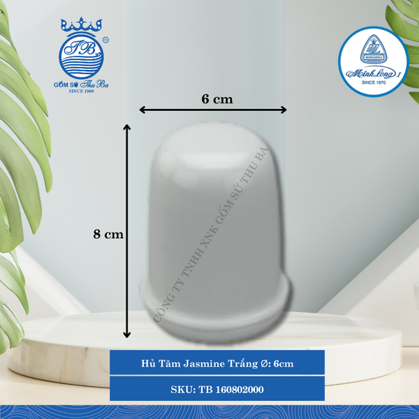 Hủ Tăm Jasmine Trắng (Nhiều Loại) ML I Sứ