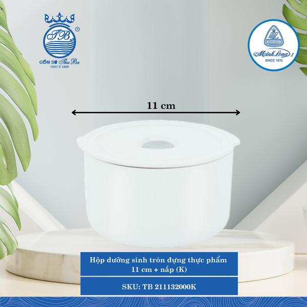 Hộp Tròn Dưỡng Sinh Trắng (Nhiều Size) ML I Sứ