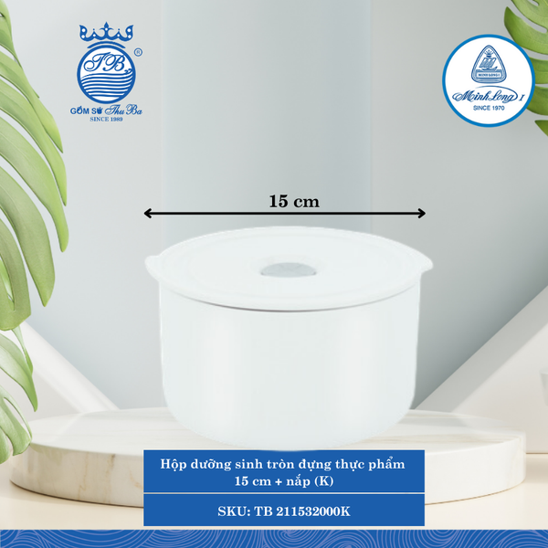 Hộp Tròn Dưỡng Sinh Trắng (Nhiều Size) ML I Sứ