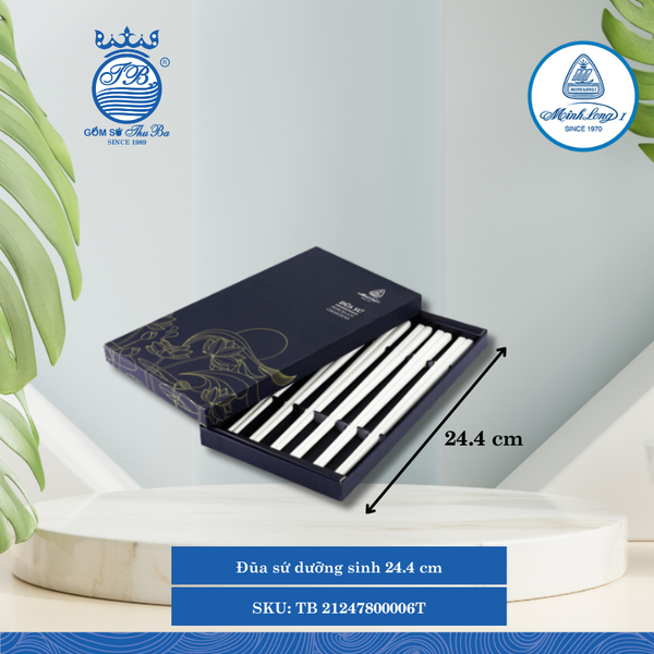 Đũa Sứ Dưỡng Sinh Trắng Ngà (Nhiều Size, Nhều Loại) ML I Sứ