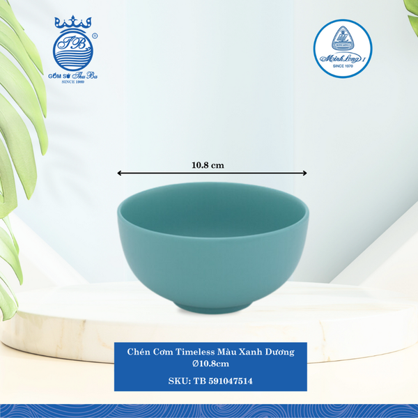 Chén Cơm Timeless Màu Xanh Dương (Nhiều Size) ML I Sứ