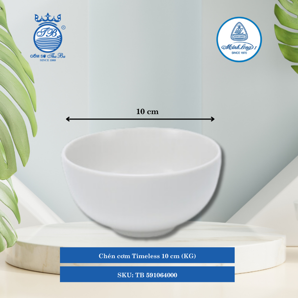 Chén Cơm Timeless Trắng (Nhiều Size) ML I Sứ
