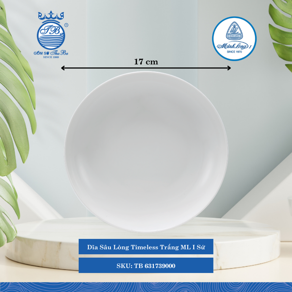 Dĩa Sâu Lòng Timeless Trắng (Nhiều Size) ML I Sứ