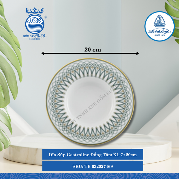 Dĩa Súp Gastroline Đồng Tâm XL (Nhiều Size) ML I Sứ