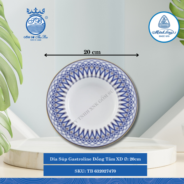 Dĩa Súp Gastroline Đồng Tâm XD (Nhiều Size) ML I Sứ