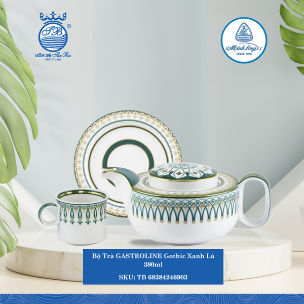 Bộ Trà Gastroline Đồng Tâm XL 380ml ML I Sứ Tea Set TB 68384246903