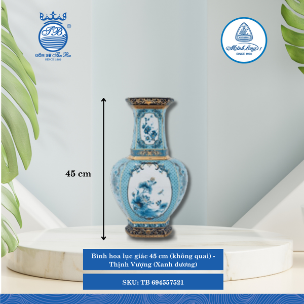 Bình Hoa Thịnh Vượng (Xanh Dương) (Nhiều Loại) ML I Sứ