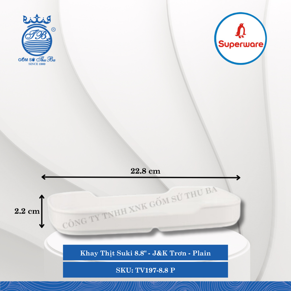 Khay Thịt Suki J&K Trơn Plain (Nhiều Size) Superware Nhựa