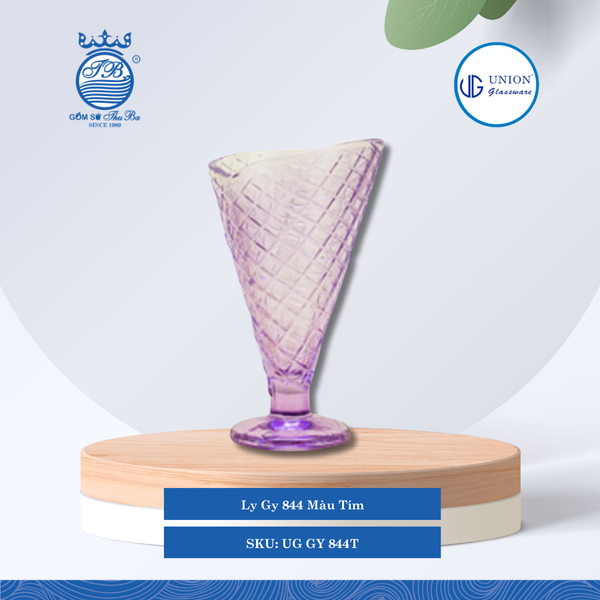 Ly Gy 844 Màu (Hồng + Tím + Vàng) Thủy Tinh UG