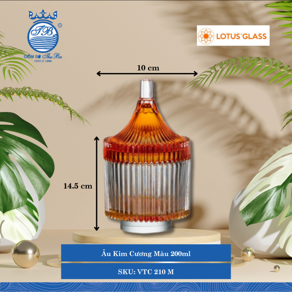 Âu Kim Cương Lotus Glass Thủy Tinh