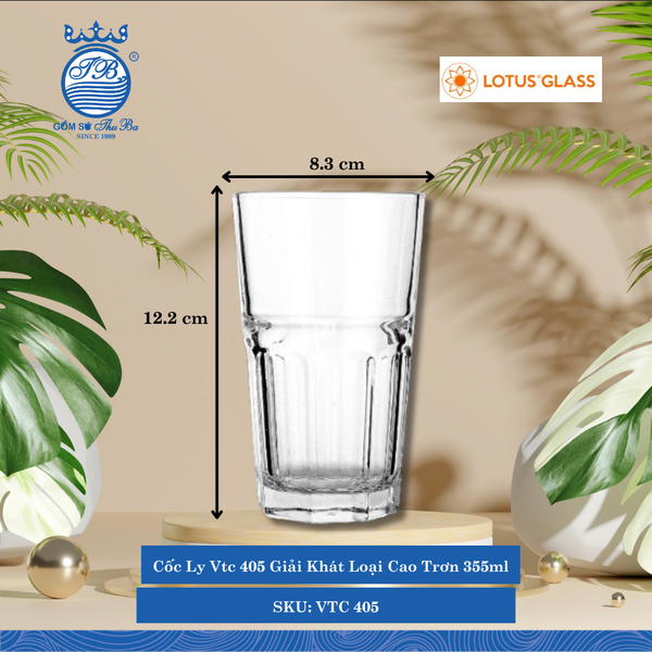 Ly Tơn VTC 403, VTC 405, VTC 406, VTC 407, VTC 408 Lotus Glass Thủy Tinh