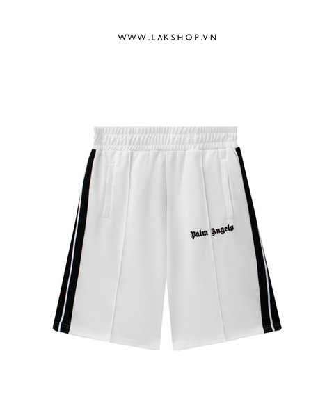 PaIm AngeI Logo Print Track Shorts in White