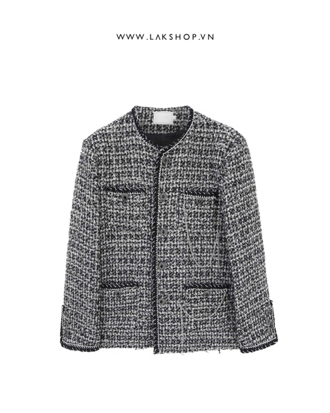 Grey Chain Tweed Jacket cs2