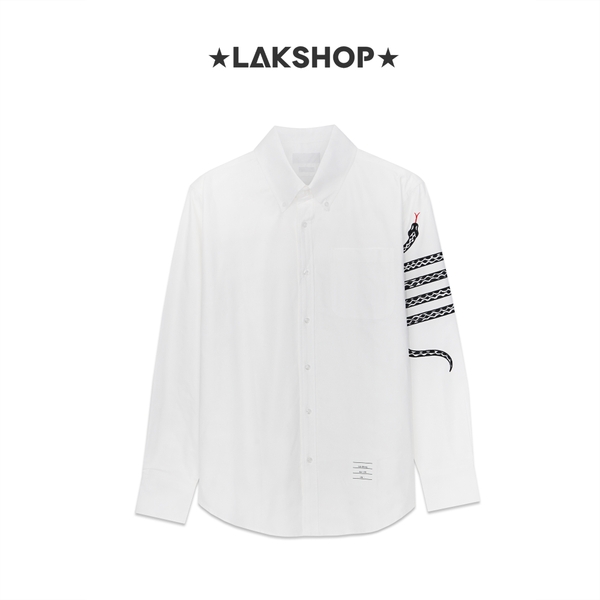 Áo TB Snake 4-Bar White Oxford Shirt
