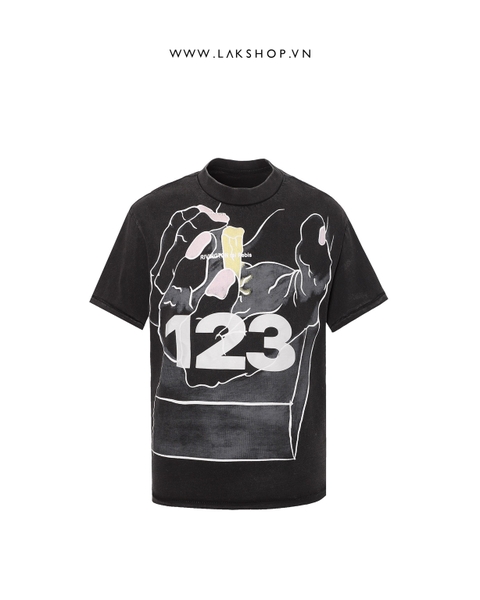 Rjvjng Ton Black RRR-123 Print T-shirt