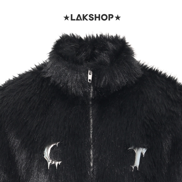 Áo Black Culture Faux Fur Jacket