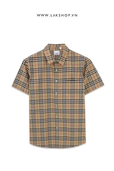 Burb3rry Short-sleeve Vintage Check Shirt