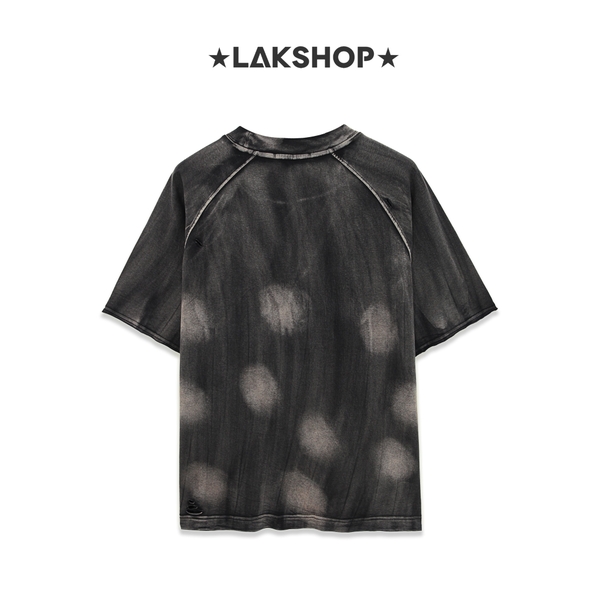 Áo Sky Flowing Gloss Paint Logo Wash T-shirt   cs3