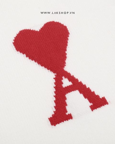 Áo A de Coeur's Heart White High-neck Sweater cx1