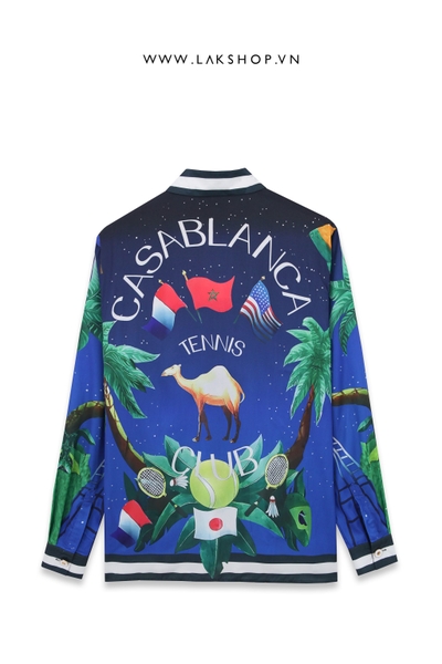 Áo Casa Tennis Club At Midnight Silk Shirt