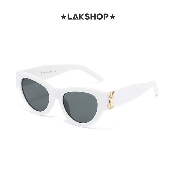 Kính Sajnt Laurent Y.S.L Cat's Eye Sunglasses in White