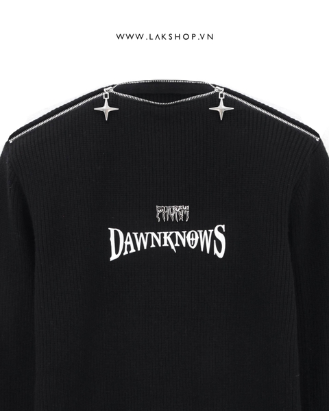 Áo Dawnknows Zipper with Shoulder Padding Sweater  cs3