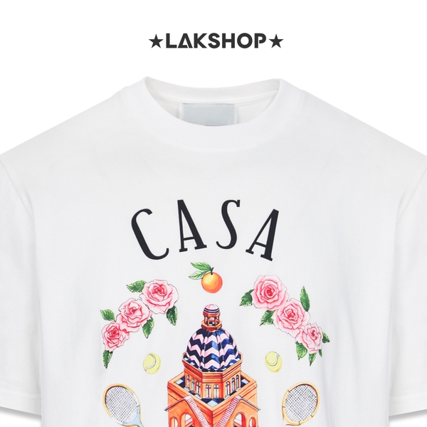 Áo Casa Way Crewneck T-Shirt in White